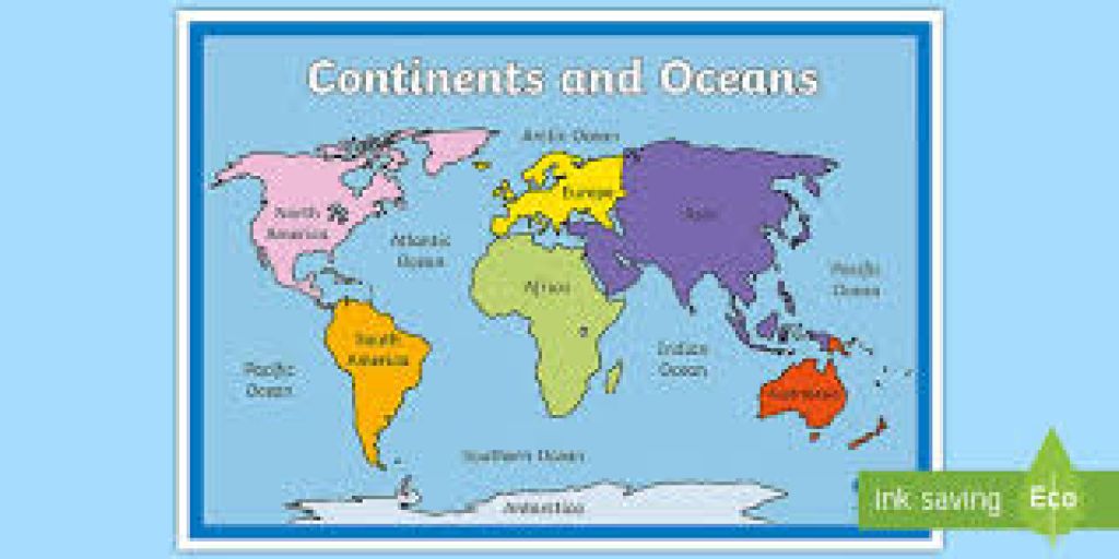 World continent's and oceans map | Creator Taggar